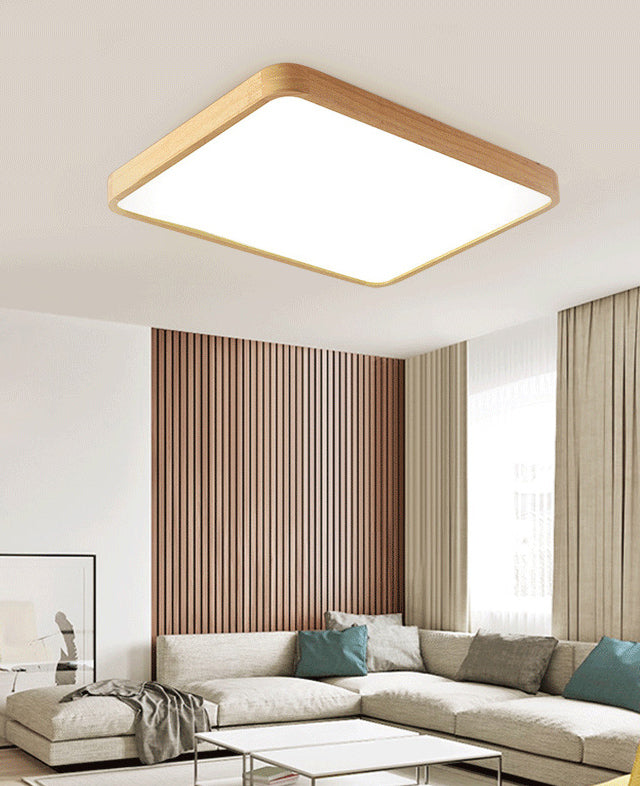 Plafonnier LED encastré de style moderne et minimaliste avec abat-jour en acrylique