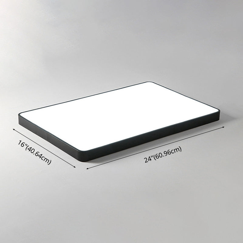 Lámpara de techo LED cuadrada de estilo moderno con montaje empotrado para sala de reuniones