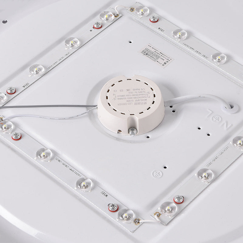 Luminaria de techo LED simplista con montaje empotrado para sala de reuniones de oficina
