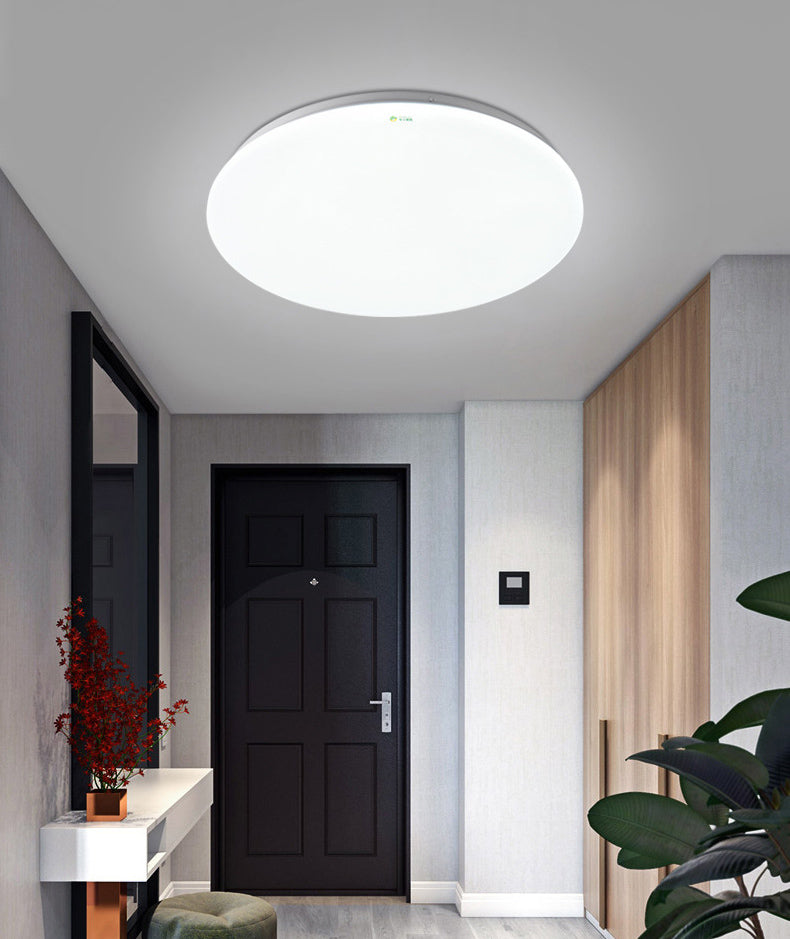 Luminaria de techo LED simplista con montaje empotrado para sala de reuniones de oficina
