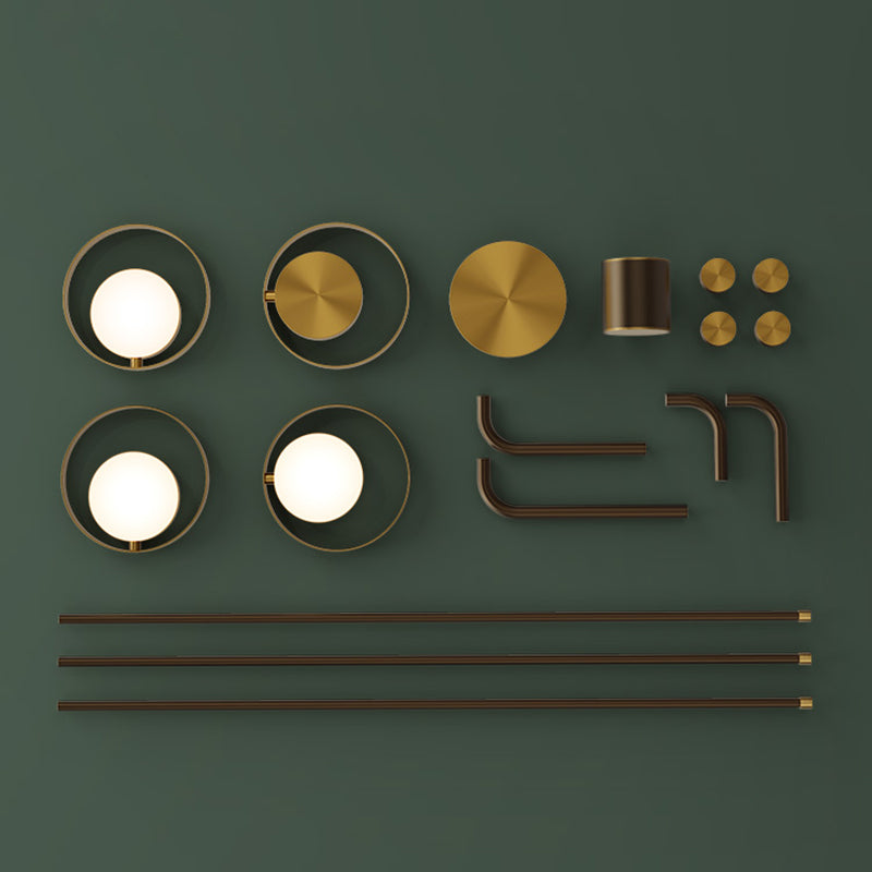 Metal Postmodern Chandelier LED Hanging Light for Living Room Dinning Room