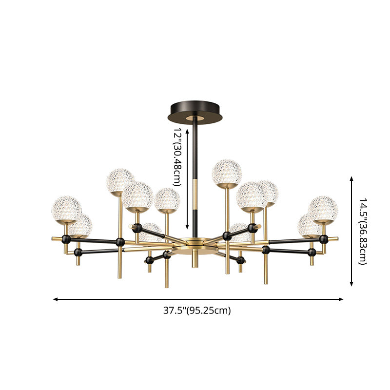 Branch Iron Suspension Light Postmodern Chandelier for Living Room Dinning Room