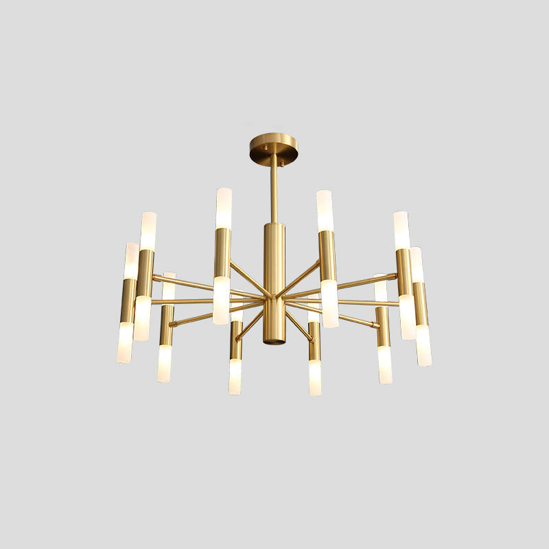 Modern Style Sputnik Chandelier Metal Suspension Light for Living Room Dining Room