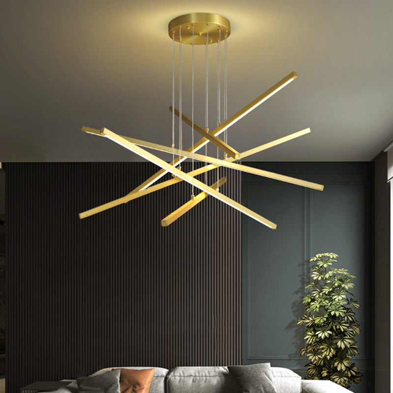 2 Farbe optional hängende Deckenleuchte moderner Kronleuchter für Wohnzimmer Schlafzimmer