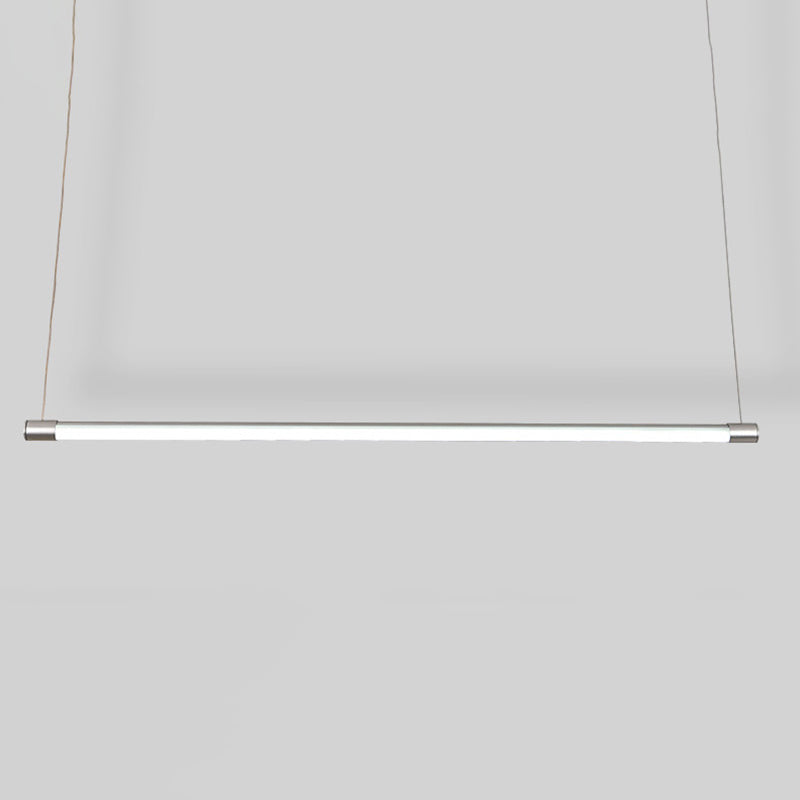 Metal Tube Shaped Led Pendent in Modern Style 30W Led Suspended Lights for Office Conference Room