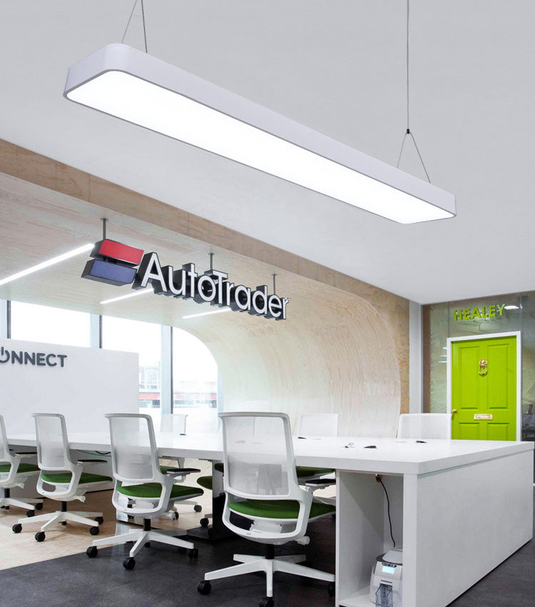 Modern Style LED Pendent Rectangle Suspended Lights for Conference Room