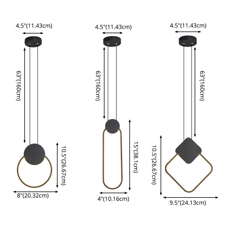 Contemporary One-Light White Metal Pendant Lighting for Dinning Room Cafe