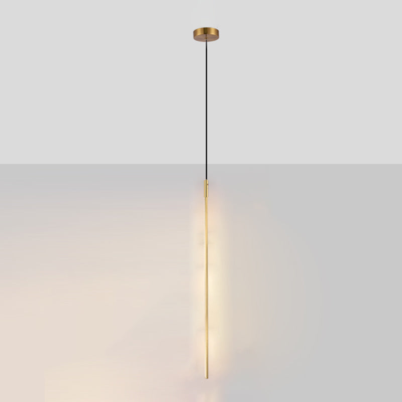 Modern Simple LED Pendant Light Long Line Lamps for Bedroom Dinning Room