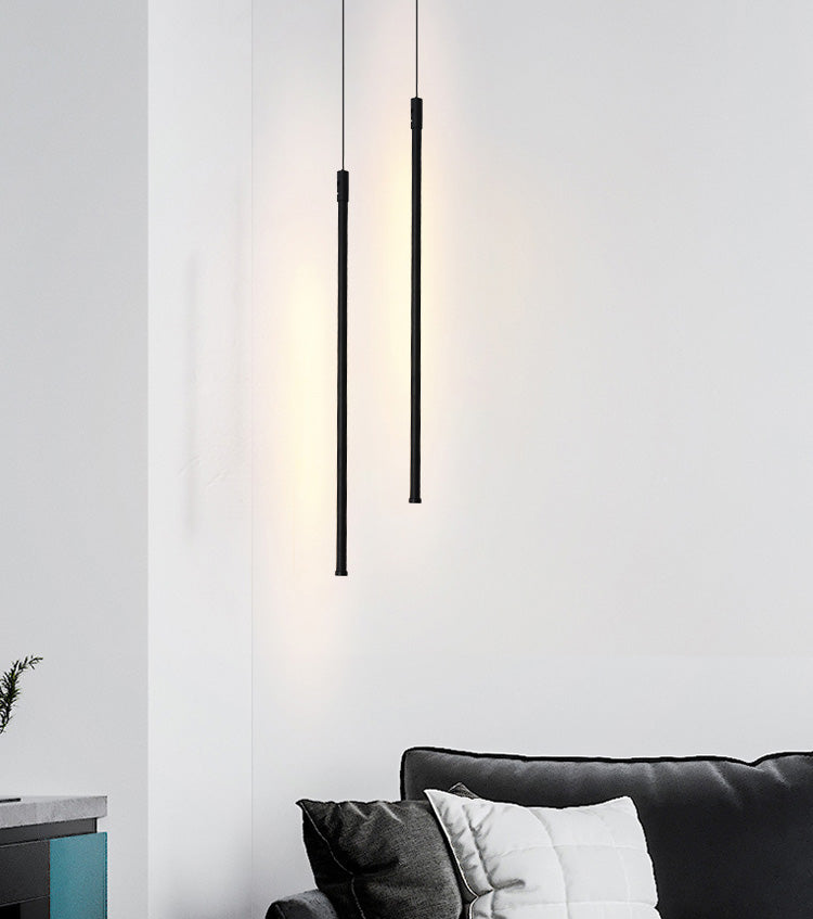 Modern Simple LED Pendant Light Long Line Lamps for Bedroom Dinning Room