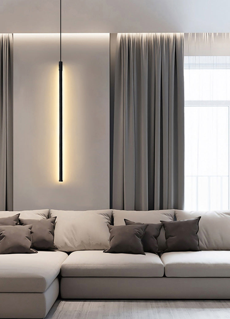 Modern Simple LED Pendant Light Long Line Lamps for Bedroom Dinning Room