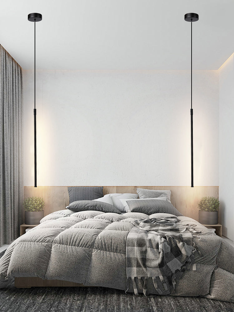 Modern Simple LED Pendant Light Long Line Lamps for Bedroom Dinning Room