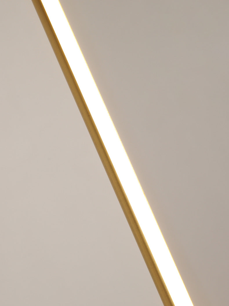 Modern Round Tube LED Pendant Light Long Line Lamps for Bedroom Dinning Room