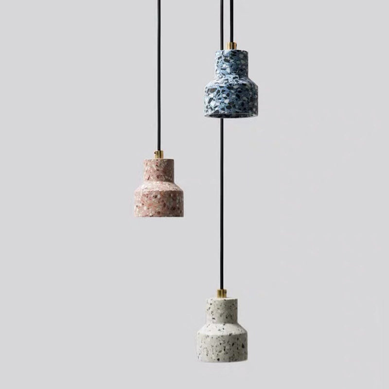 Plateau de pendentif ombré en pierre Style moderne suspendu pendant pour le salon