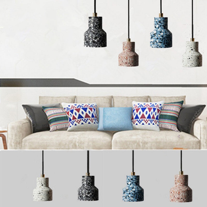 Plateau de pendentif ombré en pierre Style moderne suspendu pendant pour le salon