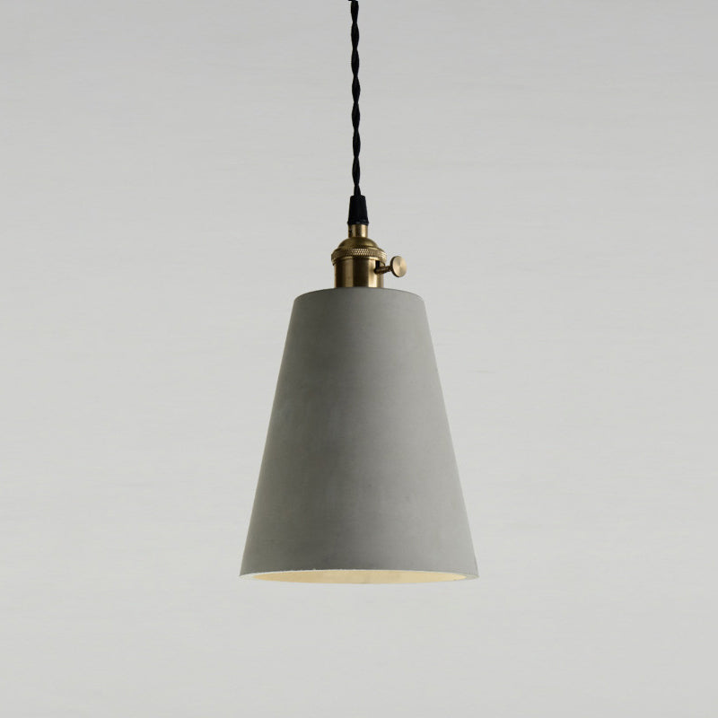 Gearceerde cement plafond suspensielamp moderne stijl grijze hanglampverlichting armatuur