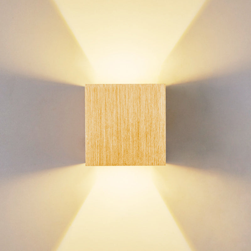 Lámpara montada en la pared cuadrada lámpara de montaje de pared de vidrio moderna para sala de estar