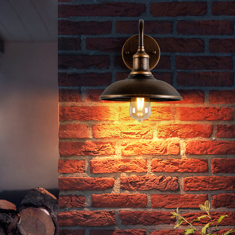 Lidwandmontaglampen Vintage Industrial Metall Wandleuchten Beleuchtungskörper für den Innenhof