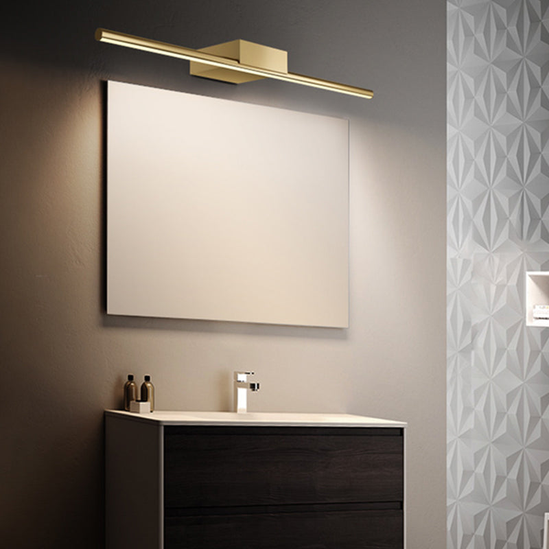 Luces de pared de tocador lineal Simplicidad posmoderna Disparo de pared acrílico para baño