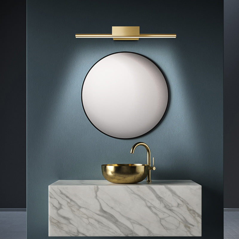 Luces de pared de tocador lineal Simplicidad posmoderna Disparo de pared acrílico para baño