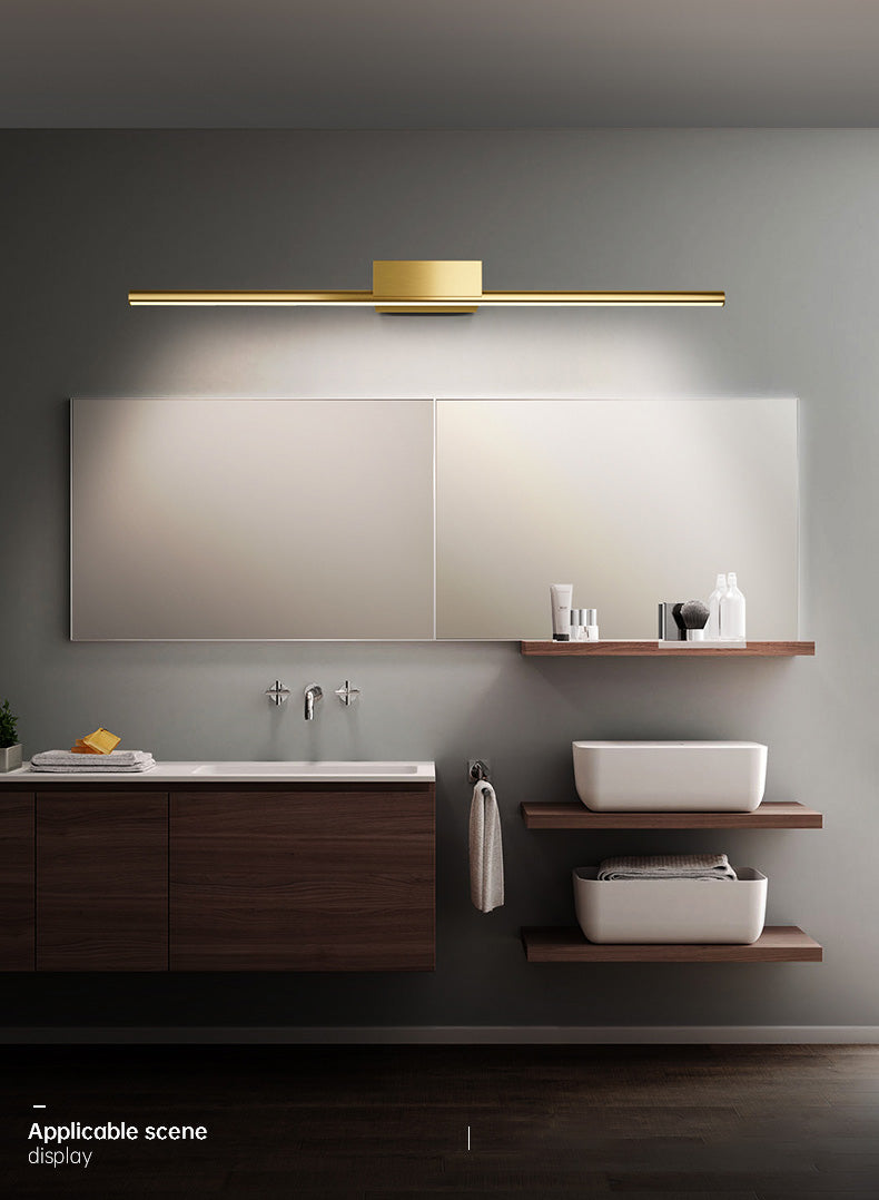 Luces de pared de tocador lineal Simplicidad posmoderna Disparo de pared acrílico para baño