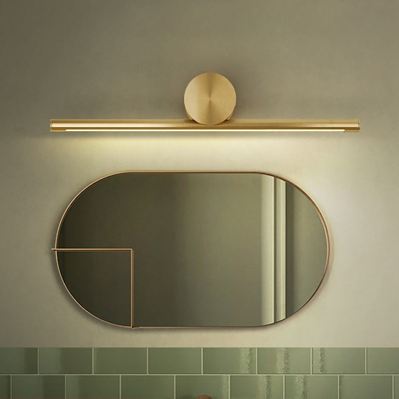 Luces de pared de tocador lineal Simplicidad posmoderna Disparo de pared acrílico para baño