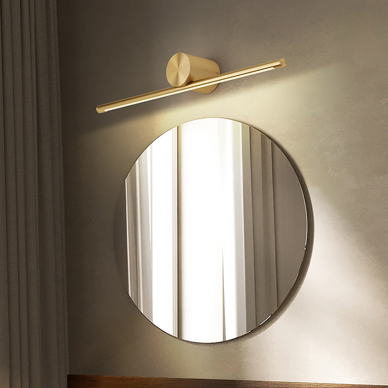 Luces de pared de tocador lineal Simplicidad posmoderna Disparo de pared acrílico para baño