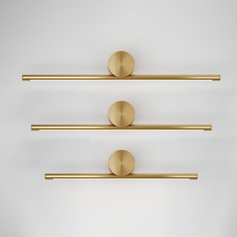 Luces de pared de tocador lineal Simplicidad posmoderna Disparo de pared acrílico para baño