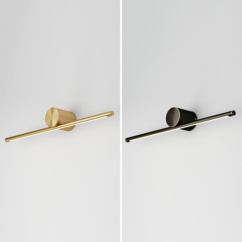 Luces de pared de tocador lineal Simplicidad posmoderna Disparo de pared acrílico para baño