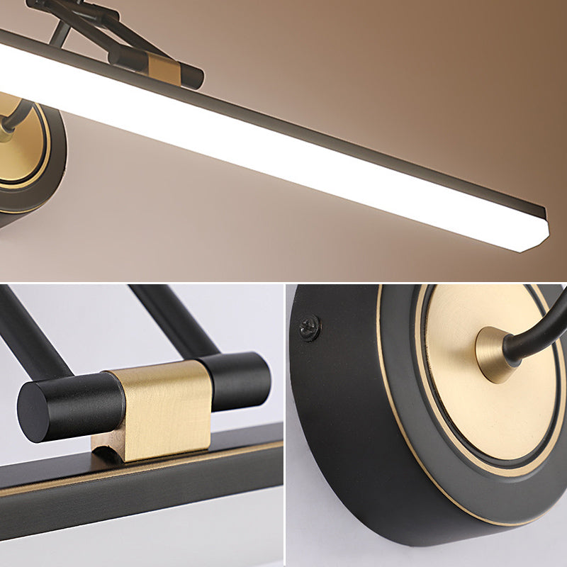 Vanité allongée Lumières murales postmodernes simplicité applique murale acrylique pour salle de bain