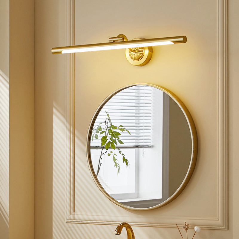 Luces de pared de tocador lineal Simplicidad posmoderna Disparo de pared acrílico para baño