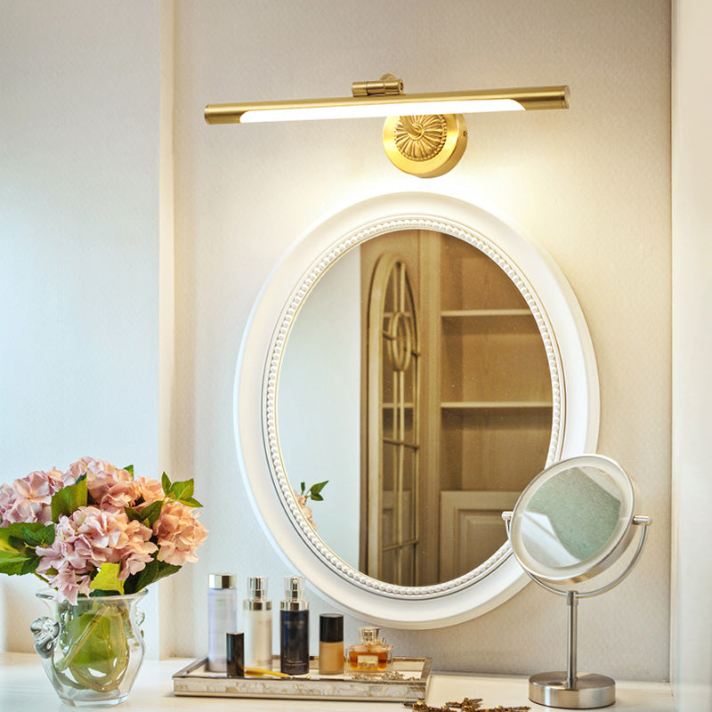 Luces de pared de tocador lineal Simplicidad posmoderna Disparo de pared acrílico para baño