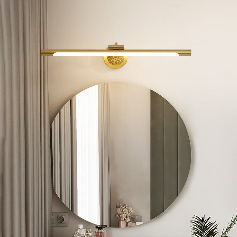 Luces de pared de tocador lineal Simplicidad posmoderna Disparo de pared acrílico para baño