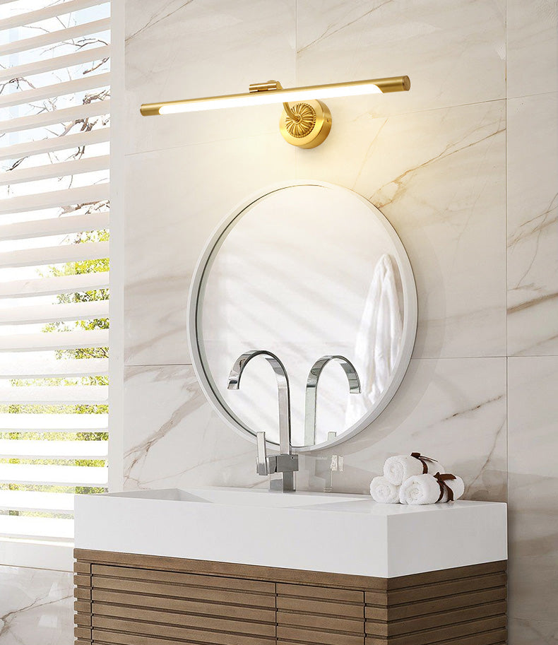 Luces de pared de tocador lineal Simplicidad posmoderna Disparo de pared acrílico para baño