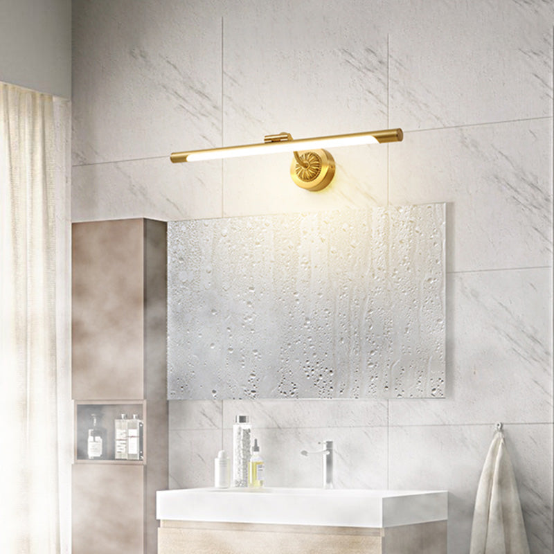 Luces de pared de tocador lineal Simplicidad posmoderna Disparo de pared acrílico para baño