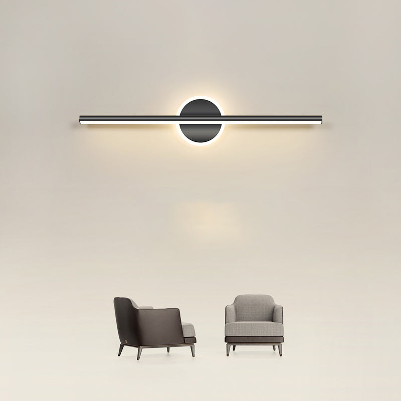 Luces de pared de tocador lineal Simplicidad posmoderna Disparo de pared acrílico para baño