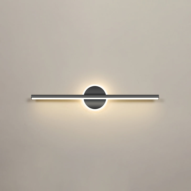 Luces de pared de tocador lineal Simplicidad posmoderna Disparo de pared acrílico para baño