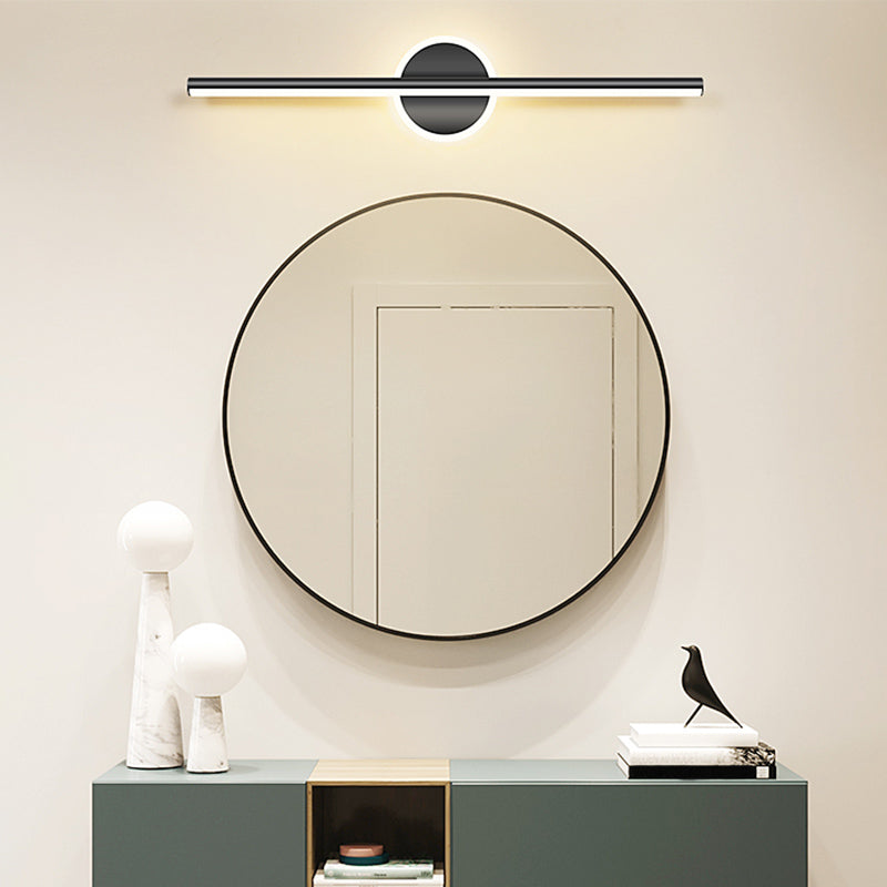 Luces de pared de tocador lineal Simplicidad posmoderna Disparo de pared acrílico para baño