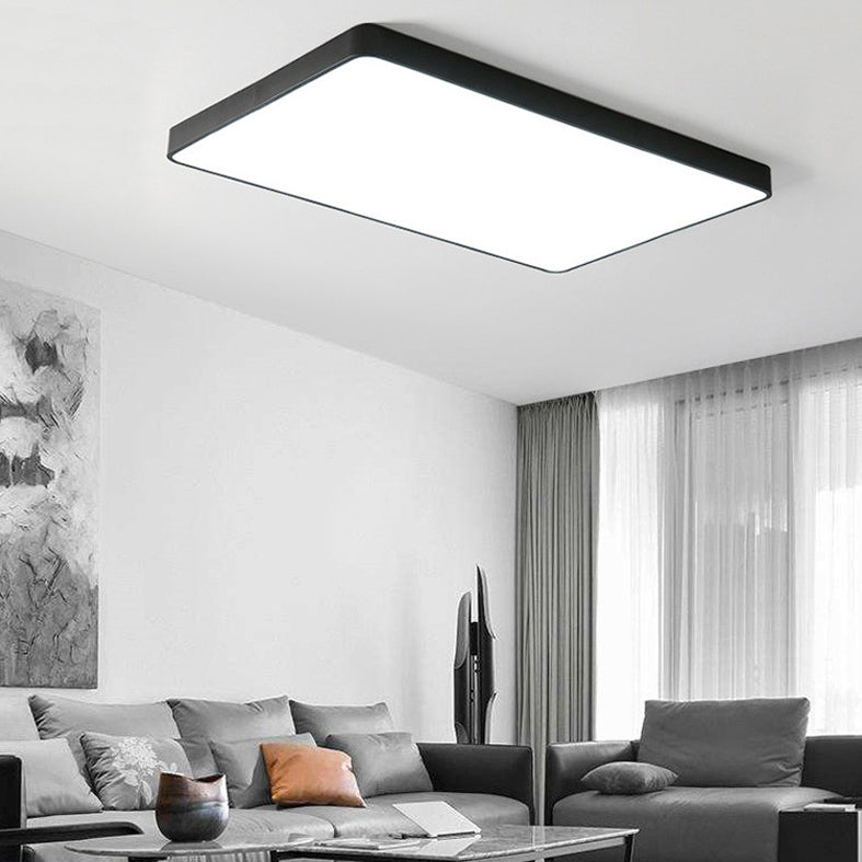 Lámpara de techo LED cuadrada de estilo moderno con montaje empotrado para sala de reuniones