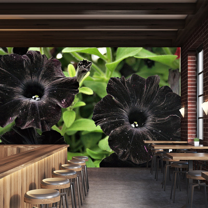 Petunias Flowers Wallpaper Mural Decal Customized Modern Wall Covering for Bedroom