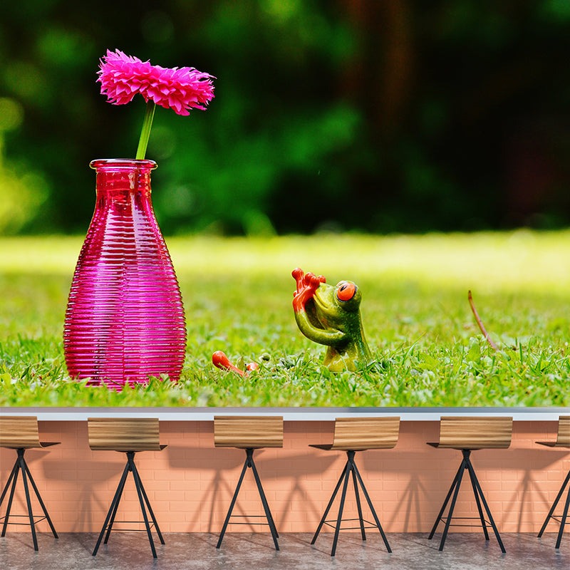 Customized Packed Flowers Mural Decal Eco-friendly Wallpaper for Living Room Wall Art