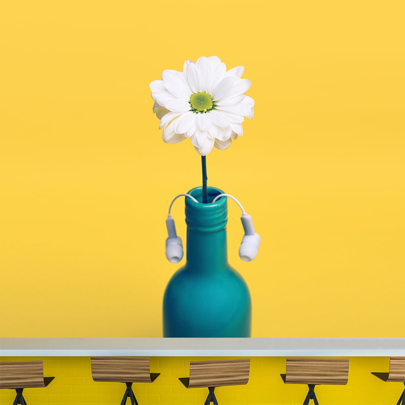 Customized Packed Flowers Mural Decal Eco-friendly Wallpaper for Living Room Wall Art