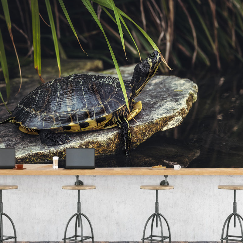 Customized Tortoise Mural Decal Eco-friendly Wallpaper for Living Room Wall Art