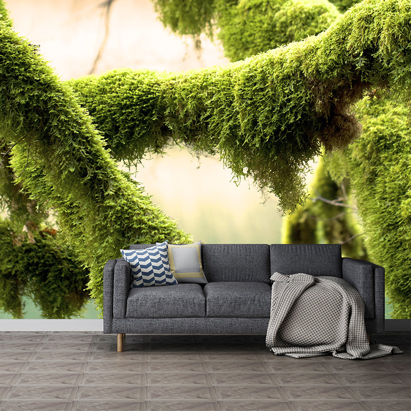 Bright Color Moss Painting Mural Decal Modern Stain-Proof Wall Covering