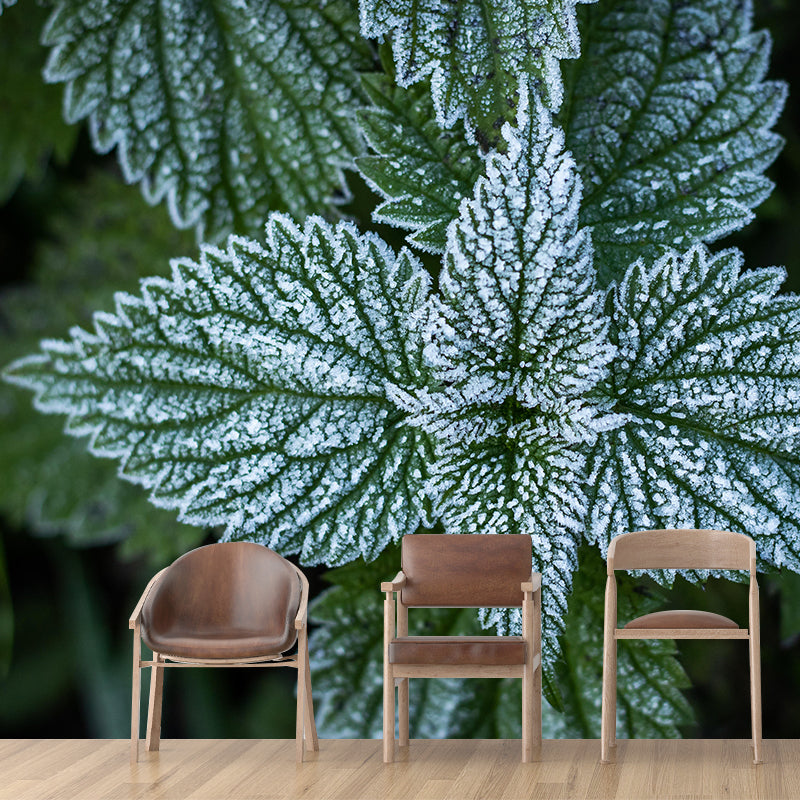 Customized Medicinal Plants Mural Wallpaper Nettle Painting Mildew Resistant