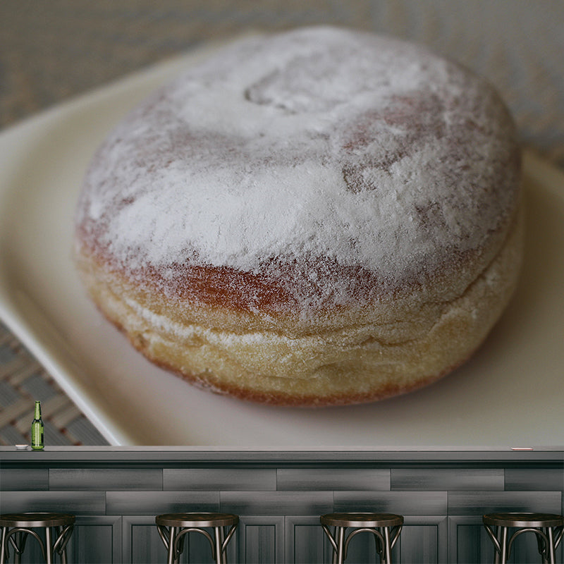 Customized Modern Donut Food Mural Wallpaper Commerce Shop Mildew Resistant