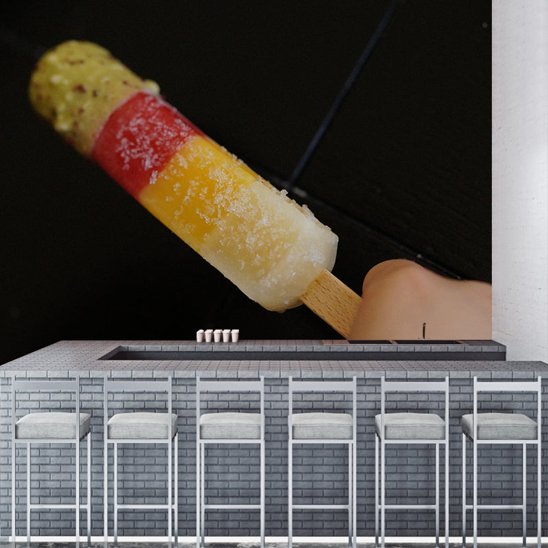 Delicious Ice Cream Mural Wallpaper Decorations for Dessert Shop Kitchen