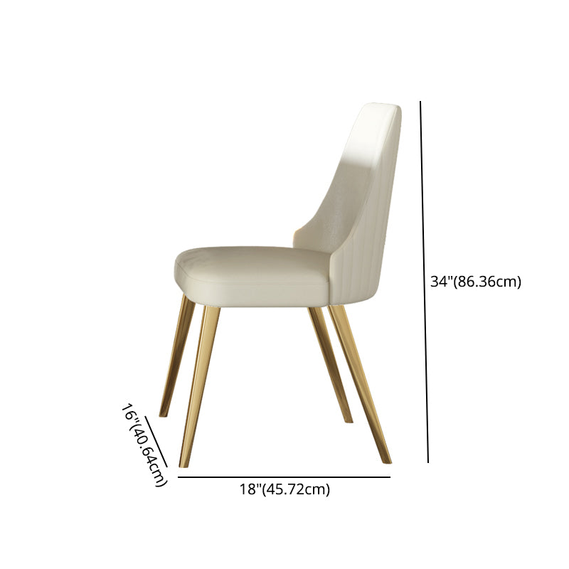 Modern Style Sintered Stone Dining Set with White Rectangle Shape Table and Pedestal Base