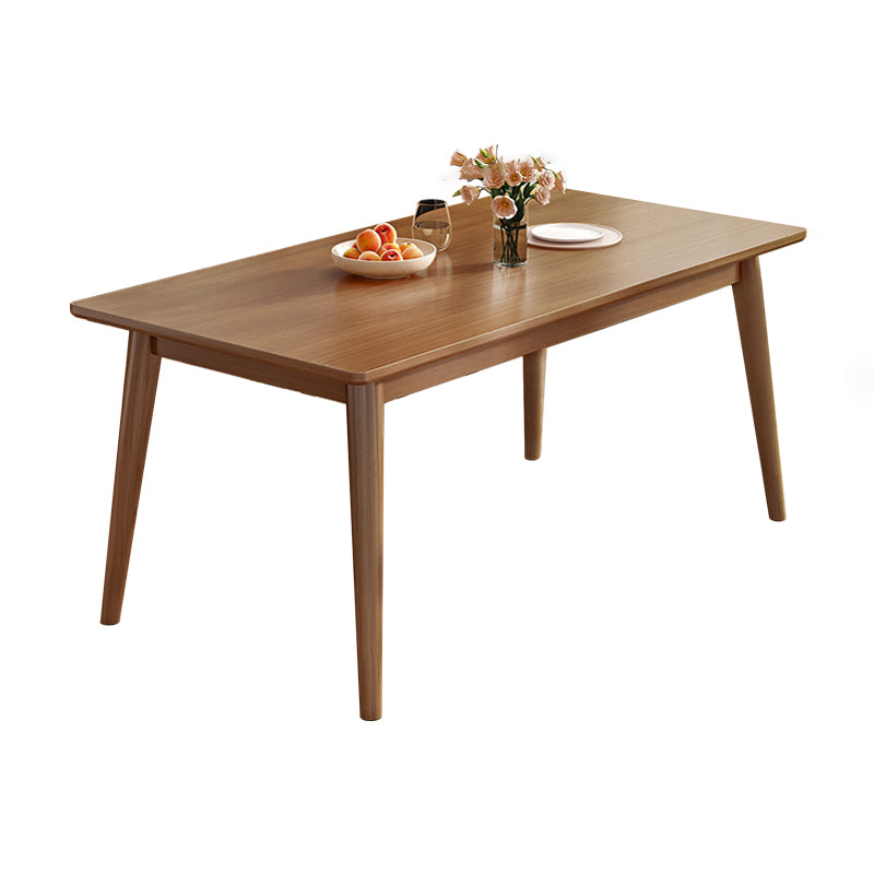 Modern Style Solid Wood Dining Set with Standard Height Table and 4 Legs Base for Home Use