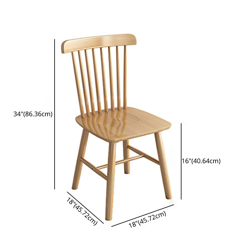 Modern Style Solid Wood Dining Room Set with Rectangle Shape Table and 4 Legs Base for Home Use