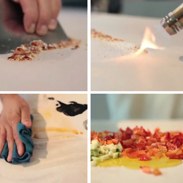 Modern White Slate Dining Set with Rectangle Table White Dining Set with 4 Legs Base